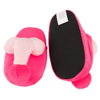 Pantoufles roses  - Pénis