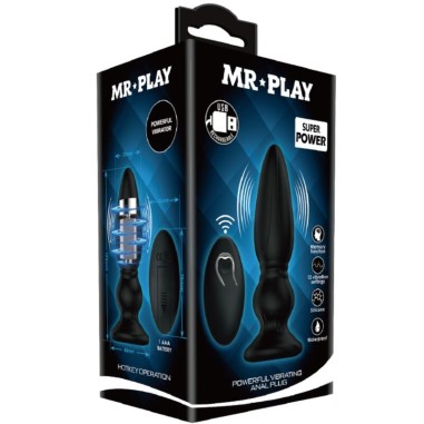 Mr Play - Plug anal vibrant avec télécommande