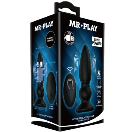 Mr Play - Plug anal vibrant avec télécommande