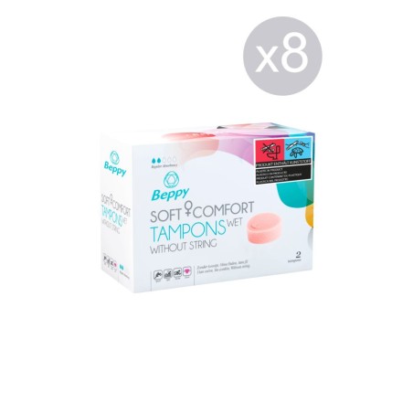 Beppy - Soft comfort tampons wet X 8