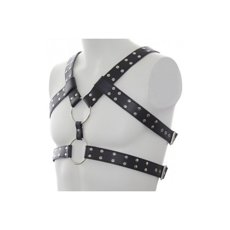Harnais Double Belt Simili noir
