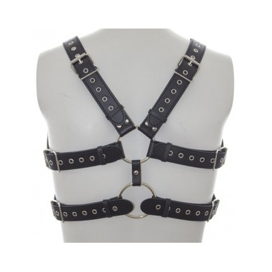 Harnais Double Belt Simili noir