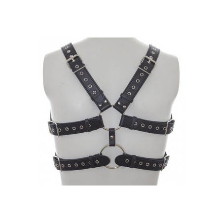 Harnais Double Belt Simili noir