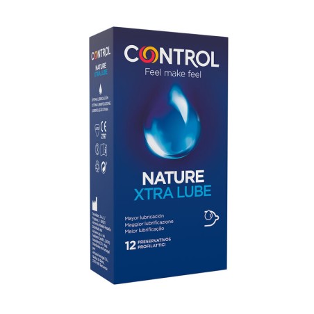 Control - Préservatifs extralube - Latex naturel - 12 unités