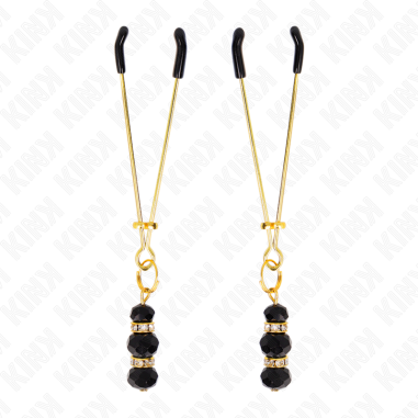 Kink - Pinces à tétons - Pendentif 3 boules en...