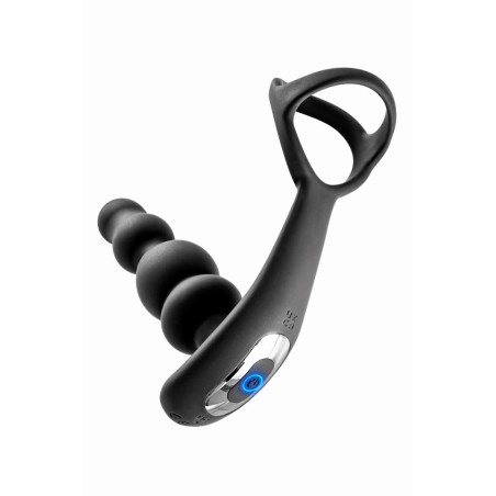 Blue Junker - Stimulateur de prostate tête rotative avec double cockring
