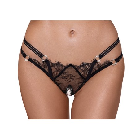 String - Cottelli lingerie - Dentelle - Noir - S/L