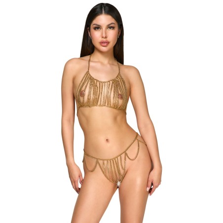 Bijoux - Cottelli - Top et string - Chaîne de corps