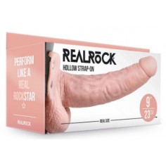 Realrock - Gode ceinture creux Hollow Strap On - 23 x 4.5 cm