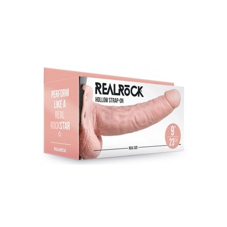 Realrock - Gode ceinture creux Hollow Strap On - 23 x 4.5 cm