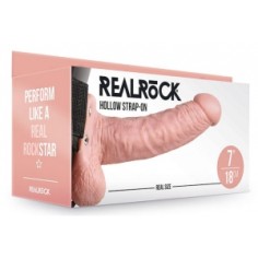 Realrock - Gode ceinture creux Hollow Strap On - 18 x 4.5 cm