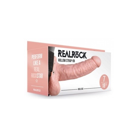 Realrock - Gode ceinture creux Hollow Strap On - 18 x 4.5 cm
