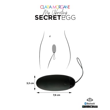 Clara Morgane - My vibrating secret EGG -  Noir