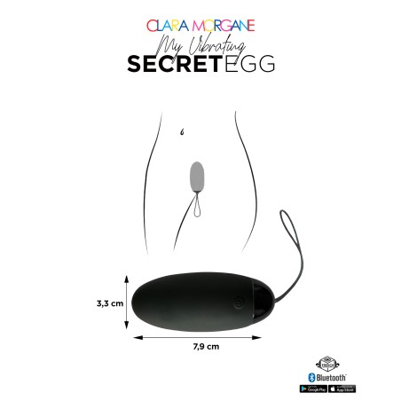 Clara Morgane - My vibrating secret EGG -  Noir