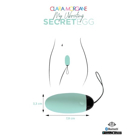 Clara Morgane - My vibrating secret EGG - Turquoise