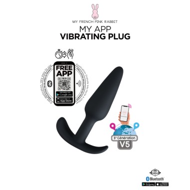 Clara Morgane - My app vibrating plug - Noir