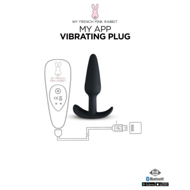 Clara Morgane - My app vibrating plug - Noir