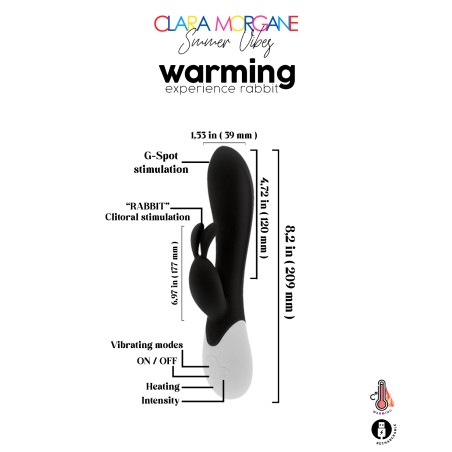 Clara Morgane - Warming experience rabbit - Noir