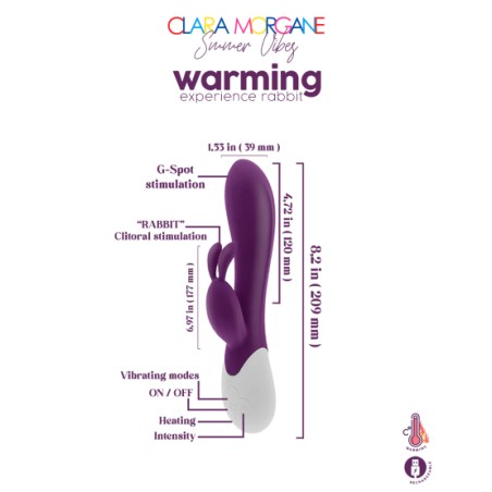 Clara Morgane - Warming experience rabbit - Mauve