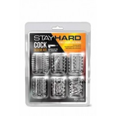 Stay Hard - Cock Sleeve - Lot de 6 Gaines à pénis 5 x 3 cm