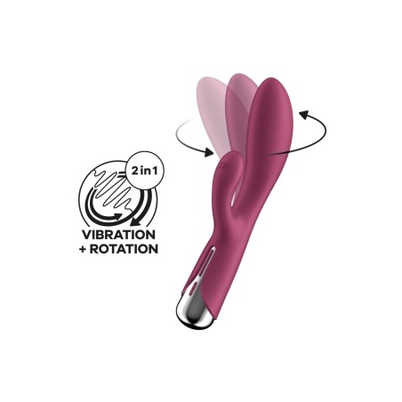 Satisfyer - Spinning Rabbit 1 - Vibromasseur - Framboise