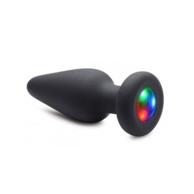 Plug bijou lumineux 9.5 x 4 cm - Silicone