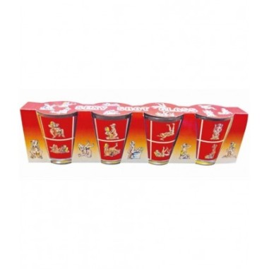 4 verres à shooter kamasutra