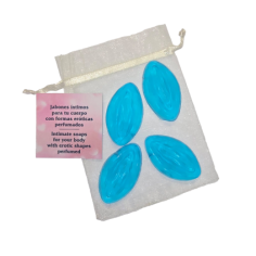 4 minis savons en forme de vagin - Tropical