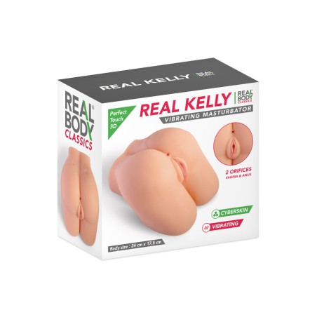Real Body - Kelly - Masturbateur réaliste vibrant vagin et anus
