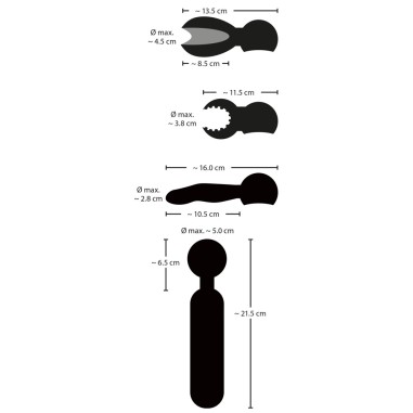 Coup!e choice - Wand Vibrator avec 3 embouts