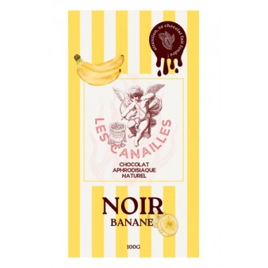Tablette de chocolat noir banane - 100g