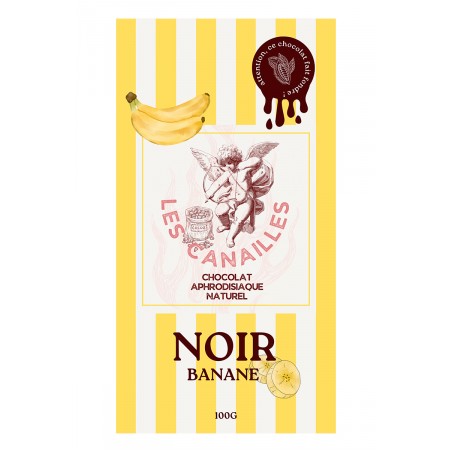 Tablette de chocolat noir banane - 100g