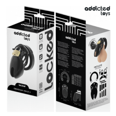 Samourai - Cage de chasteté -  11 x 5.5 cm - Noir