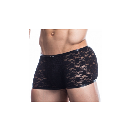 Boxer - Lace Trunk - Dentelle - Noir