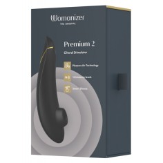 Womanizer - Premium 2 - 14 niveaux d'intensité Noir