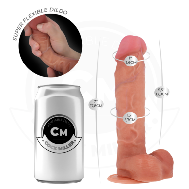 Cock Miller - Gode articulable réaliste - 17,8 cm