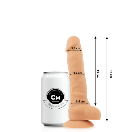 Cock Miller - Gode réaliste articulable - 18 CM