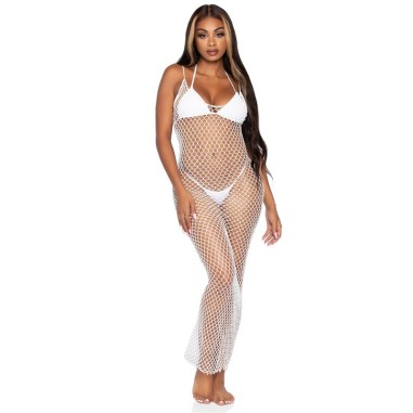 Robe - Leg avenue - Robe longue en filet -...