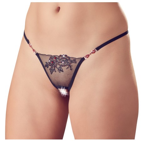 String ouvert - Cottelli - Broderie et strass - S/L