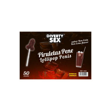 Bonbon - Sucettes mini pénis saveur cola