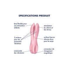 Satisfyer - Threesome 1, stimulateur clitoris et lèvres 2