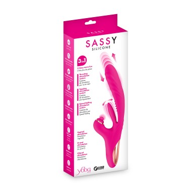 Yoba - Sassy, Vibromasseur rabbit va-et-vient...