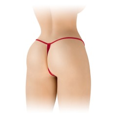String ouvert - Cottelli - Broderie rouge - Taille unique 2