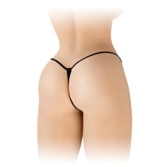 String ouvert - Cottelli - Broderie noire - Taille unique 2