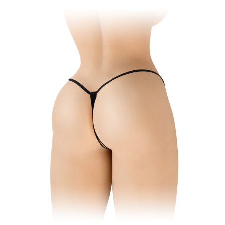 String ouvert - Cottelli - Broderie noire - Taille unique