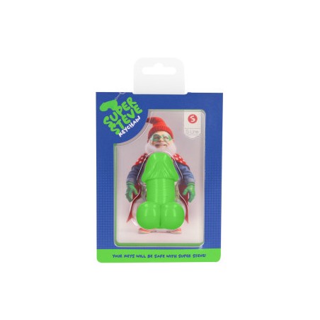 Porte-Clés Pénis Super Steve Vert