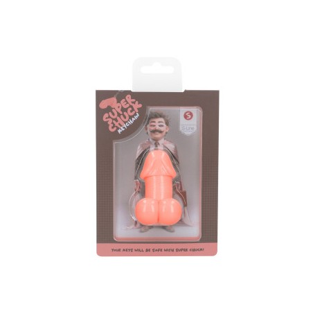 Porte-Clés Pénis Super Chuck Rose clair