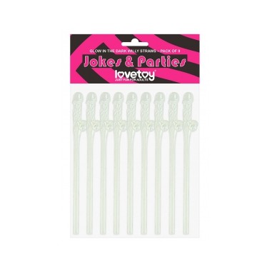 Pailles phosphorescentes Pénis x9