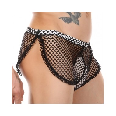 Short - Ogusto -Résille sexy - Noir - Taille M