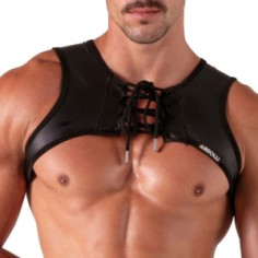 Harnais - Bondage - Lacets - Noir -XS/S
